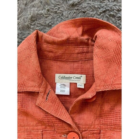 Cold water creek linen full design jacket petite xsmall - Picture 4 of 6